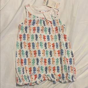 Gymboree Colorful Seahorse Baby Romper
